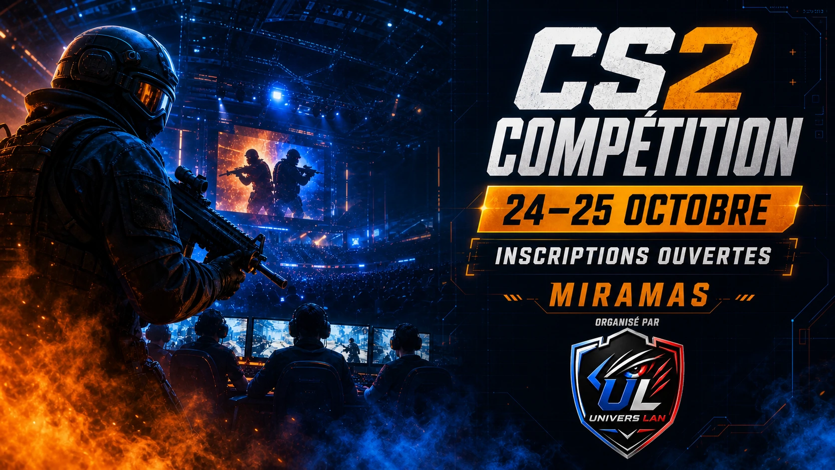Affiche de l'événement LAN CS2